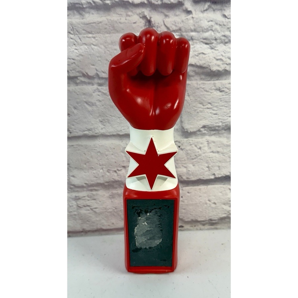 Revolution Brewing Anti-Hero IPA Red Fist 11" Beer Tap Handle Keg RARE!